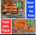 Multicolor Kid's Toy Bundle - 1 Pc Train & Teddy Bear Set for Fun Playtime