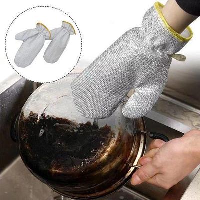 Durable Automatic Kitchen Gloves - 2 Pcs Stainless Steel Set