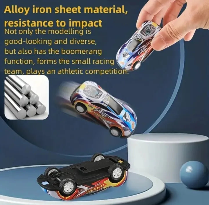 12 / 24 Pcs Alloy Car Model Diecasts Vehicle Toys For Kar Children Toy Gifts