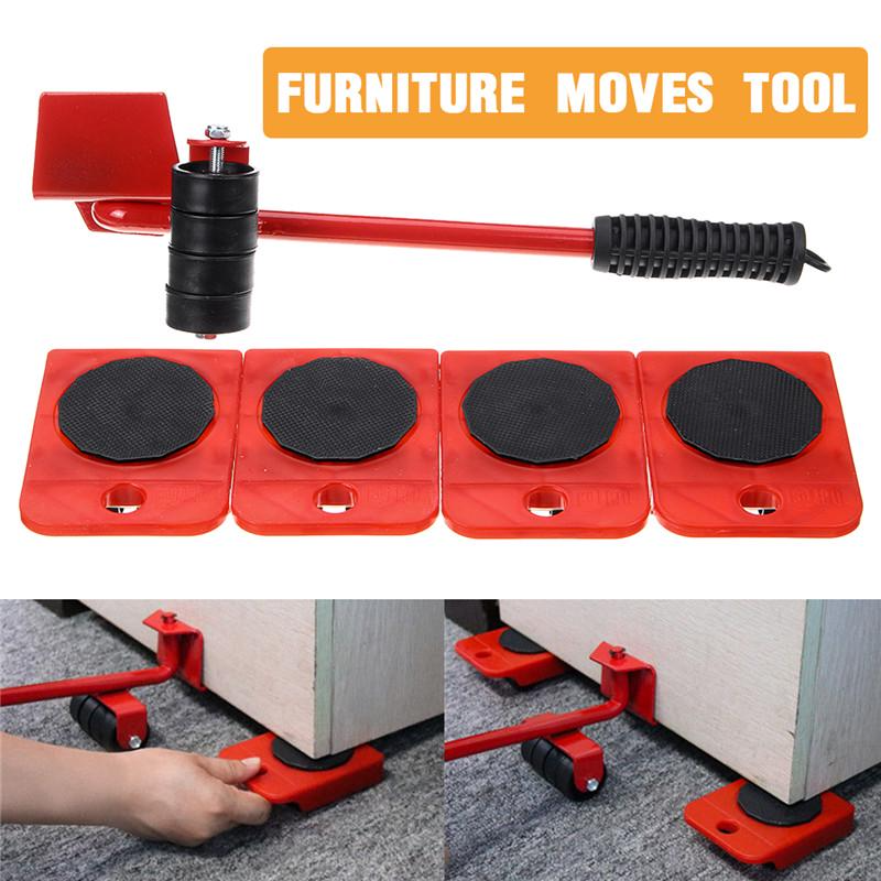 5 In 1 Furniture Transport Roller Set Removal Lifting & Moving Tool