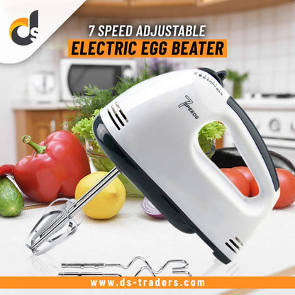Electric Egg Beater - 7-Speed Adjustable