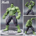 Hulk Marvel Avengers Action Figures moveable with Led light toys for kids