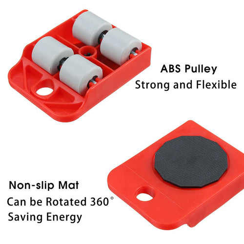 5 In 1 Furniture Transport Roller Set Removal Lifting & Moving Tool